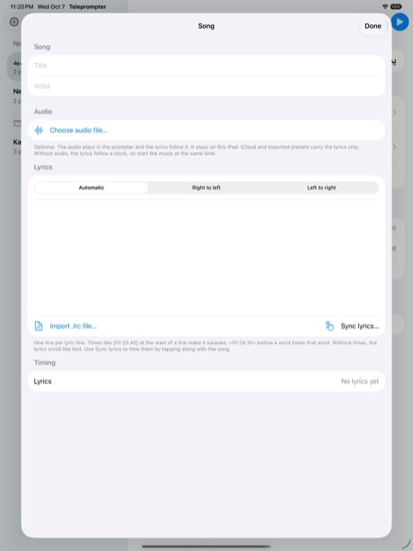 Screenshot 2 von Voice-following Teleprompter